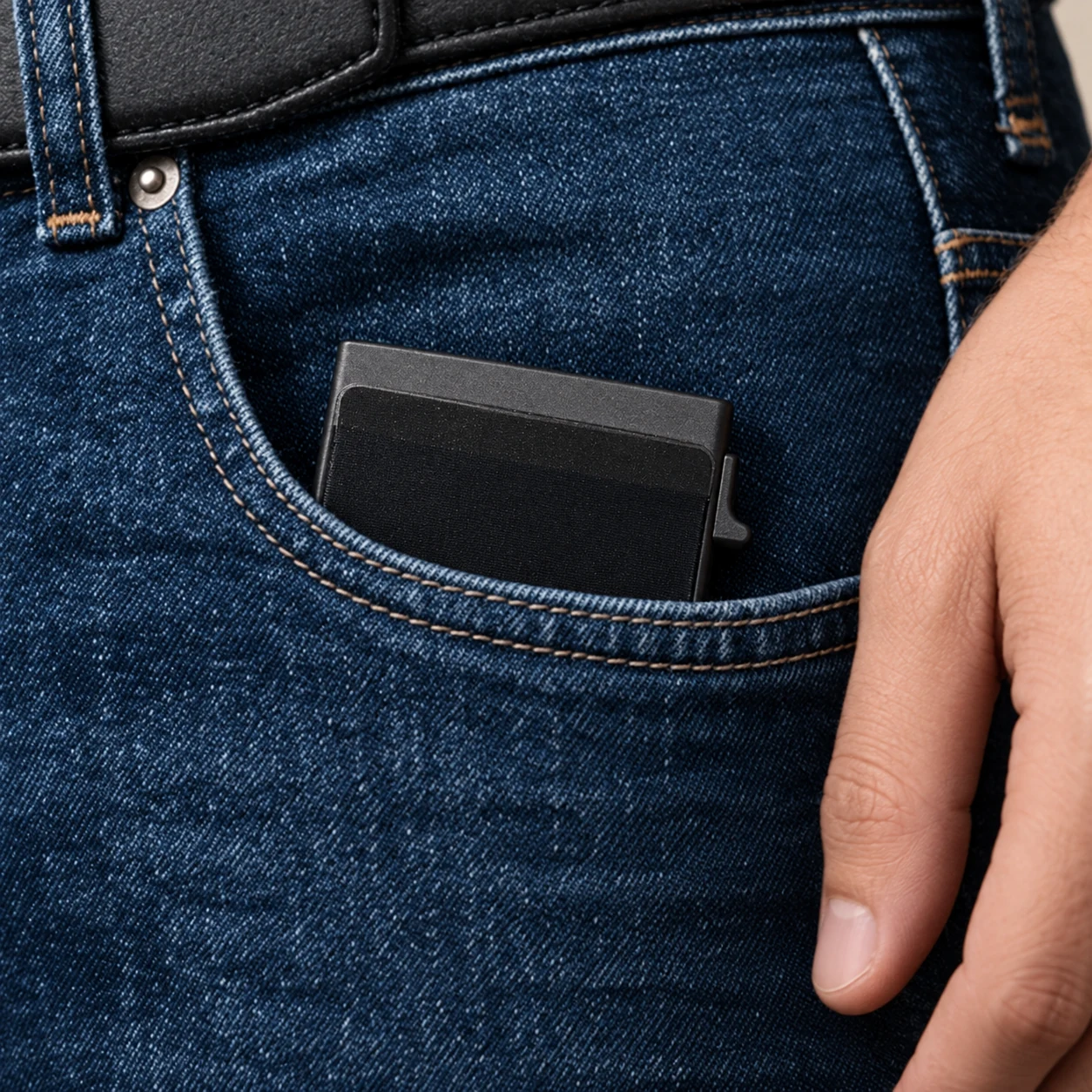 Front pocket carry makes you a harder target